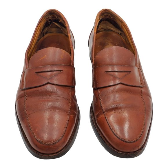 Gucci Men\'s Vintage Penny Loafers Brown Leather Size 7.5D main image 6